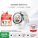 華為（HUAWEI）手表WATCH 5【七夕情人節(jié)】智能運(yùn)動健康eSIM獨(dú)立通話血氧呼吸體溫監(jiān)測風(fēng)險評估男女士朋友4Pro 42mm金星白丨白色素皮復(fù)合表帶【皮表帶+貼膜】