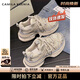 CAMILA KSENIA爆款老爹鞋女士2025新款夏季休閑百搭厚底增高品牌運(yùn)動鞋子跑步鞋 香檳色 38