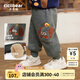 齊齊熊（ciciibear）男童加絨褲子加厚衛(wèi)褲新款寶寶兒童女 深花灰 110