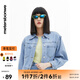美特斯邦威牛仔外套女2025秋季新款時(shí)尚寬松休閑短款?yuàn)A克純棉開(kāi)衫 牛仔淺藍(lán) XL 170 92A