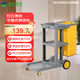 白云清潔170系列保潔車多功能手推車酒店客房專用工具車物業(yè)布草衛(wèi)生車 灰色加厚款【無蓋】