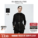 朗姿歐洲EiLEEN ELITEE法式氣質(zhì)翻領(lǐng)設(shè)計(jì)感冬新款連帽短外套 黑色 L