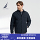 諾帝卡（NAUTICA）【單件直降】男裝秋冬款防輕濺水輕薄翻領(lǐng)羽絨服夾克男JO3352 藏青4NV M