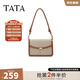 他她（TATA）氣質(zhì)通勤小方包女包包簡(jiǎn)約單肩包斜挎包2025新款X3462BX5 杏/棕 F