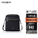新秀麗（Samsonite）單肩包商務(wù)牛皮斜挎包男士胸包腰包大容量七夕禮物 45Q
