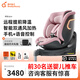 兩只兔子求知2Pro智能通風(fēng)加熱兒童安全座椅汽車(chē)用0-8歲寶寶嬰兒車(chē)載360度 【求知2Pro智能3.0】冰莓粉