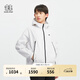 KOLON SPORT/可隆夾克 男女通用中性露營防風(fēng)防潑水運(yùn)動(dòng)下擺抽繩防曬外套 LUJK4MT721-CR 米白 M