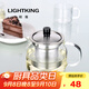 明尊（LIGHTKING）耐熱玻璃茶壺 大容量花茶壺茶水壺304不銹鋼過(guò)濾內膽泡茶壺 S'043/450ml