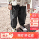 巴拉巴拉balaOne寶寶長(zhǎng)褲男童工裝褲2025秋季寬松束腳褲戶外209325108103