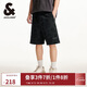杰克·瓊斯（JACK&JONES） 潮出街簡(jiǎn)約時(shí)尚百搭貼布字母印花寬松休閑五分短褲男裝22529F016