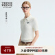 Teenie Weenie小熊女裝毛針織衫2025秋季新款學(xué)院風(fēng)POLO領(lǐng)短袖毛衣