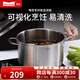 Momscook 不銹鋼湯鍋 304 復(fù)底 煲湯鍋 電磁爐燃?xì)馔ㄓ缅伨?VC2415GL-雙耳湯鍋- 24cm