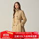 ELAND衣戀經(jīng)典時(shí)尚風(fēng)衣女雙排扣寬松休閑外套2025冬季新款 卡其色(35)Beige S /160