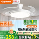 顧家一體式風(fēng)扇燈靜音隱形扇葉LED餐廳吊扇燈臥室普瑞護(hù)眼中山燈具 普瑞光源-42寸吸頂款-三色遙控