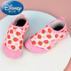 迪士尼地板襪寶寶防滑軟底春秋兒童室內學(xué)步鞋男女幼兒園早教襪子鞋襪套 升級款草莓魔術(shù)貼 1雙 24-25碼內長(cháng)13.8cm
