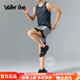 Walker Shop品牌戶外高端男士運動跑步套裝男【冰絲速干】夏季背心新款健身服 中灰兩件套A【冰絲 速干】可放手機 L 【130-145斤】