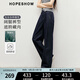 紅袖寬松垂感牛仔褲2025春季新款女裝酷颯氣質(zhì)原色高腰休閑闊腿長(cháng)褲 深牛仔藍072 M