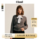 ELAND衣戀針織衫女老錢風(fēng)棉花糖紅色毛衣開衫 深灰色(17)D/Grey S 160