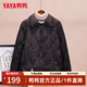 鴨鴨（YAYA）輕薄羽絨服女士短款秋冬季新款百搭時(shí)尚休閑小個(gè)子小香風(fēng)外套 黑色 M