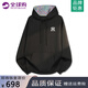 YKINCASL美式潮牌連帽衛衣男女同款春秋季休閑寬松情侶上衣青少年時(shí)尚帽衫 黑色（NE01） L （推薦體重120-140斤）