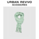 URBAN REVIVO冬季新款女士休閑簡(jiǎn)約百搭圍巾UAYA50340 綠色 均碼