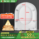 四季沐歌馬桶蓋通用家用抽水馬桶圈配件蹲便器蓋板加厚緩降蹲廁蓋座圈