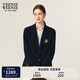 Teenie Weenie小熊女裝西裝2025年秋季新款學(xué)院風(fēng)簡(jiǎn)約大方時(shí)髦外套 藏青色 S