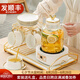 INSCRIPTION 北歐輕奢保溫加熱茶壺茶杯套裝家用客廳茶壺?zé)莶杌ú杷?1.8L壺+智能座+6杯碟+杯架+托盤