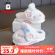 巴布豆童鞋冬季女童加絨拖鞋軟底保暖兒童棉拖BD3053粉色190