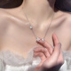 伊夢(mèng)嬌純銀吊墜S925銀蝴蝶項鏈女小眾設計感春夏純銀鎖骨鏈墜送女友禮物 S925銀蝴蝶項鏈