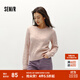 森馬（Semir）森柔毛衫|毛衣女圓領(lǐng)純色打底衫簡(jiǎn)約休閑冬季溫柔系絞花百搭 紅色調00366 L