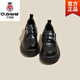 千紙鶴（Q ZHIHE）小皮鞋女款英倫風(fēng)2025新款夏季夏天JK配裙子樂(lè )福鞋百搭厚底女鞋子 黑色啞光（單里） 35