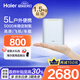 海爾（Haier）便攜式制氧機5L升高原戶(hù)外車(chē)載旅游吸氧機老人孕婦隨身可充電5H