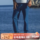 AKCLUB夏季薄款新復古回潮休閑褲男長(cháng)褲子斜紋直筒港風(fēng)AK男裝2312203 淺藍 S