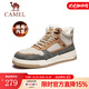 駱駝（CAMEL）官方店會(huì )員 秋冬季男鞋高幫板鞋子保暖加絨棉鞋 GE122W7691M 沙灰(絨毛) 41