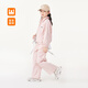 皇室童緣女童運動(dòng)套裝春秋款休閑中大童外套褲子兩件套 粉色 140