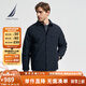 諾帝卡（NAUTICA）【單件直降】男裝秋冬款防輕濺水輕薄翻領(lǐng)羽絨服夾克男JO3352 藏青4NV M