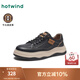 熱風(fēng)（Hotwind）商場(chǎng)同款復(fù)古休閑運(yùn)動(dòng)鞋戶外通勤男鞋厚底增高休閑鞋松緊帶 01黑色 42 260mm