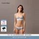 Calvin Klein內衣【摩登引力帶】女士ck舒適無(wú)鋼圈軟支撐性感聚攏深V厚墊文胸 P7A-椰青灰 75B 34B