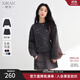 熙然【松弛感空氣層棉套裝】2025春新品寬松珠片衛衣半身裙女兩件套裝 灰色 S