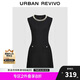 UR2025秋季新款女裝法式氣質(zhì)釘珠飾超短針織連衣裙UWG950204