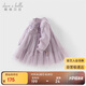 戴維貝拉兒童連衣裙春裝女童女寶寶裙子長(cháng)袖花邊網(wǎng)紗公主裙