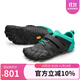 Vibram五指鞋女赤足鞋深蹲硬拉跳繩室內(nèi)健身鞋綜合運(yùn)動(dòng)訓(xùn)練跑步鞋五趾鞋 黑色/綠色（建議拍大一碼） 38