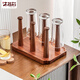 木雅軒實(shí)木杯架置物架高級感輕奢家用玻璃杯架子倒掛杯架杯子瀝水架