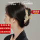 卡瑪倫麥穗發(fā)夾新款2025發(fā)卡頭飾女高端抓夾送女友生日七夕情人節禮物 珍珠麥穗大抓夾金色