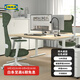 宜家（IKEA）MITTZON米特叢書桌電腦桌學(xué)習(xí)桌辦公桌臥室簡約家用寫字 樺木桌面/白色桌腿 160x80cm(高度可手調(diào)65-85cm)