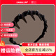 卡瑪倫（KAMALUN）發(fā)箍輕奢女款2025新款洗臉頭箍束發(fā)帶發(fā)卡高端頭飾高級感外出發(fā)飾 黑色【品牌禮盒】