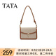 他她（TATA）氣質(zhì)通勤小方包女包包簡約單肩包斜挎包2025新款X3462BX5 杏/棕 F