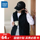 真維斯（Jeanswest）青少年女裝2025秋季新款時(shí)尚百搭間棉背心立領(lǐng)外套純色簡(jiǎn)約馬甲KY 黑色8010 M 160/84A
