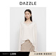 DAZZLE 地素小上衣2025年春季新款黑色海軍領(lǐng)上衣 白色 XS